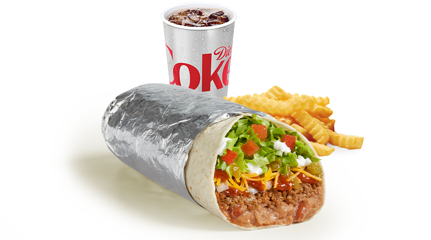 (#8) Epic Combo Beef & Bean Burrito Meal 